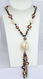 holzschmuck, kette aus holz