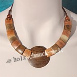 holzschmuck, halskette, collier